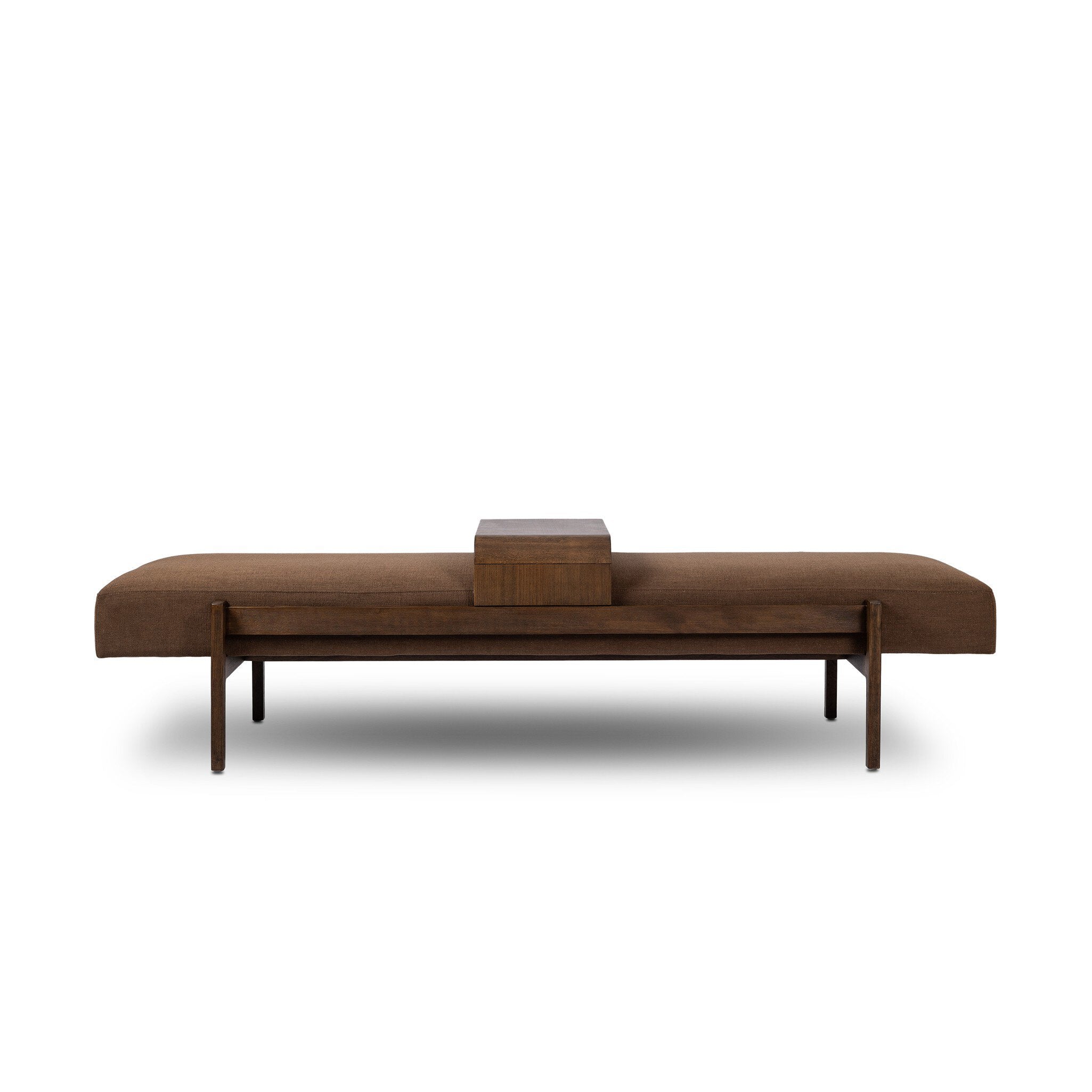 Fawkes Bench FURNITURE - benches Four Hands Crypton Nomad Mushroom