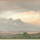 "Hudson River School - Clouds Over the Hills 1865" Framed Art Print
