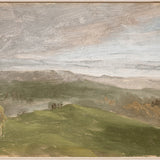 "Hudson River School - Hudson Valley Summer View 1870" Framed Art Print