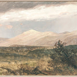 "Hudson River School - Catskills at Sunset 1870" Framed Art Print