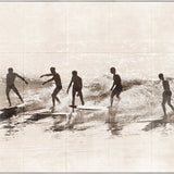 "Summer Surf C.1966" Framed Art Print ARTWORK - framed print Celadon Art Large Framed Canvas