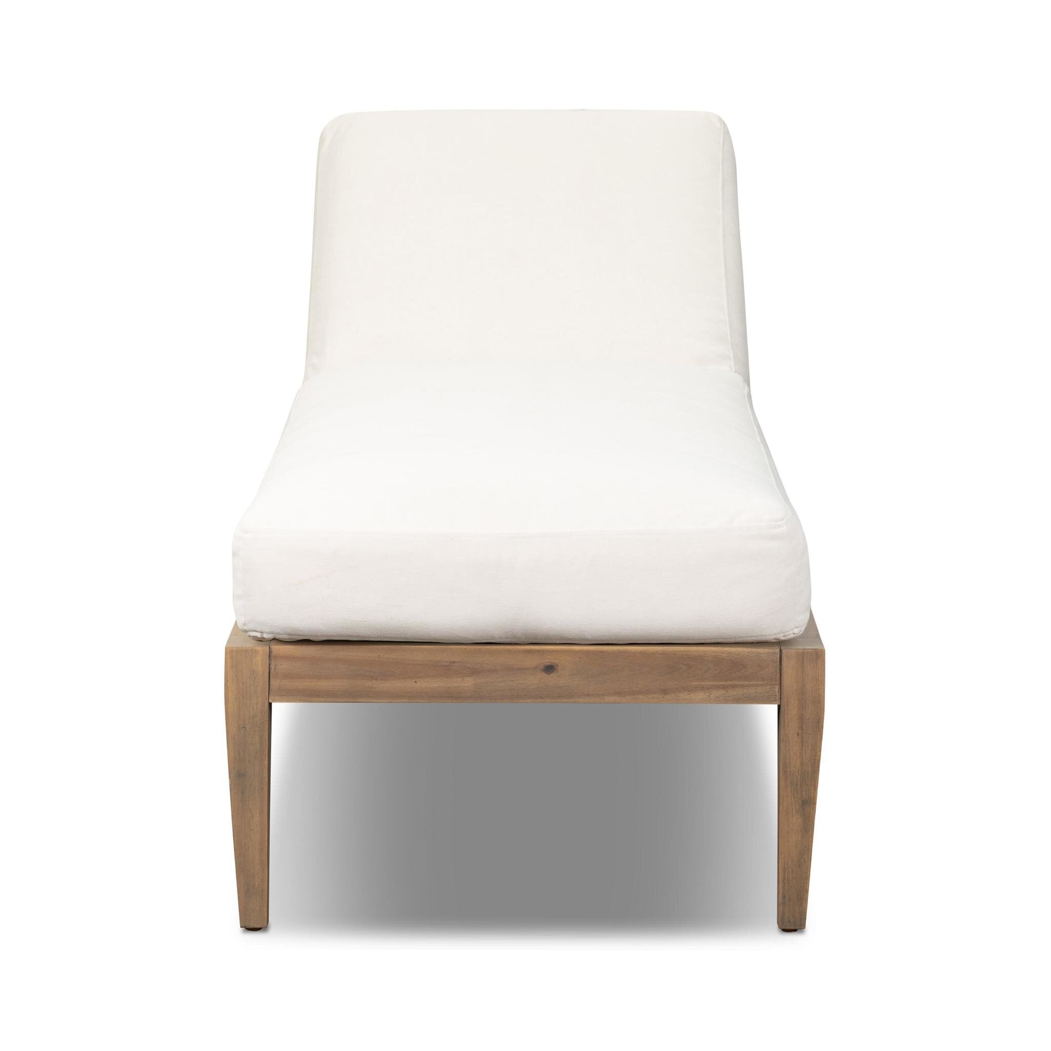 Amaya Outdoor Adjustable Chaise Lounge FURNITURE - chaise Four Hands Lorel Ivory