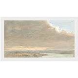 "Hudson River School - Hudson Valley Sunset 1870" Framed Art Print ARTWORK - framed print Celadon Art Small Canvas On Board White