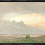 "Hudson River School - Clouds Over the Hills 1865" Framed Art Print
