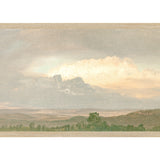 "Hudson River School - Clouds Over the Hills 1865" Framed Art Print