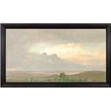 "Hudson River School - Clouds Over the Hills 1865" Framed Art Print