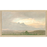 "Hudson River School - Clouds Over the Hills 1865" Framed Art Print