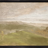 "Hudson River School - Hudson Valley Summer View 1870" Framed Art Print
