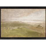 "Hudson River School - Hudson Valley Summer View 1870" Framed Art Print