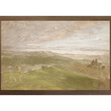 "Hudson River School - Hudson Valley Summer View 1870" Framed Art Print