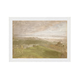 "Hudson River School - Hudson Valley Summer View 1870" Framed Art Print