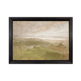 "Hudson River School - Hudson Valley Summer View 1870" Framed Art Print