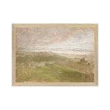 "Hudson River School - Hudson Valley Summer View 1870" Framed Art Print