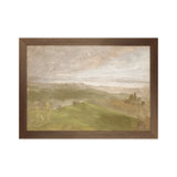 "Hudson River School - Hudson Valley Summer View 1870" Framed Art Print