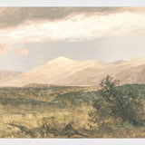 "Hudson River School - Catskills at Sunset 1870" Framed Art Print