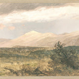 "Hudson River School - Catskills at Sunset 1870" Framed Art Print