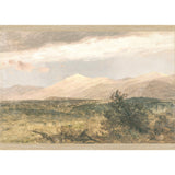"Hudson River School - Catskills at Sunset 1870" Framed Art Print