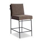 Crete Bar + Counter Stool FURNITURE - bar/counter stool Four Hands Landale Charcoal 44"