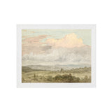 "Hudson River School - Hudson Valley Clouds 1870" Framed Art Print