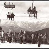"Ski Lift C.1966" Framed Art Print ARTWORK - framed print Celadon Art Large