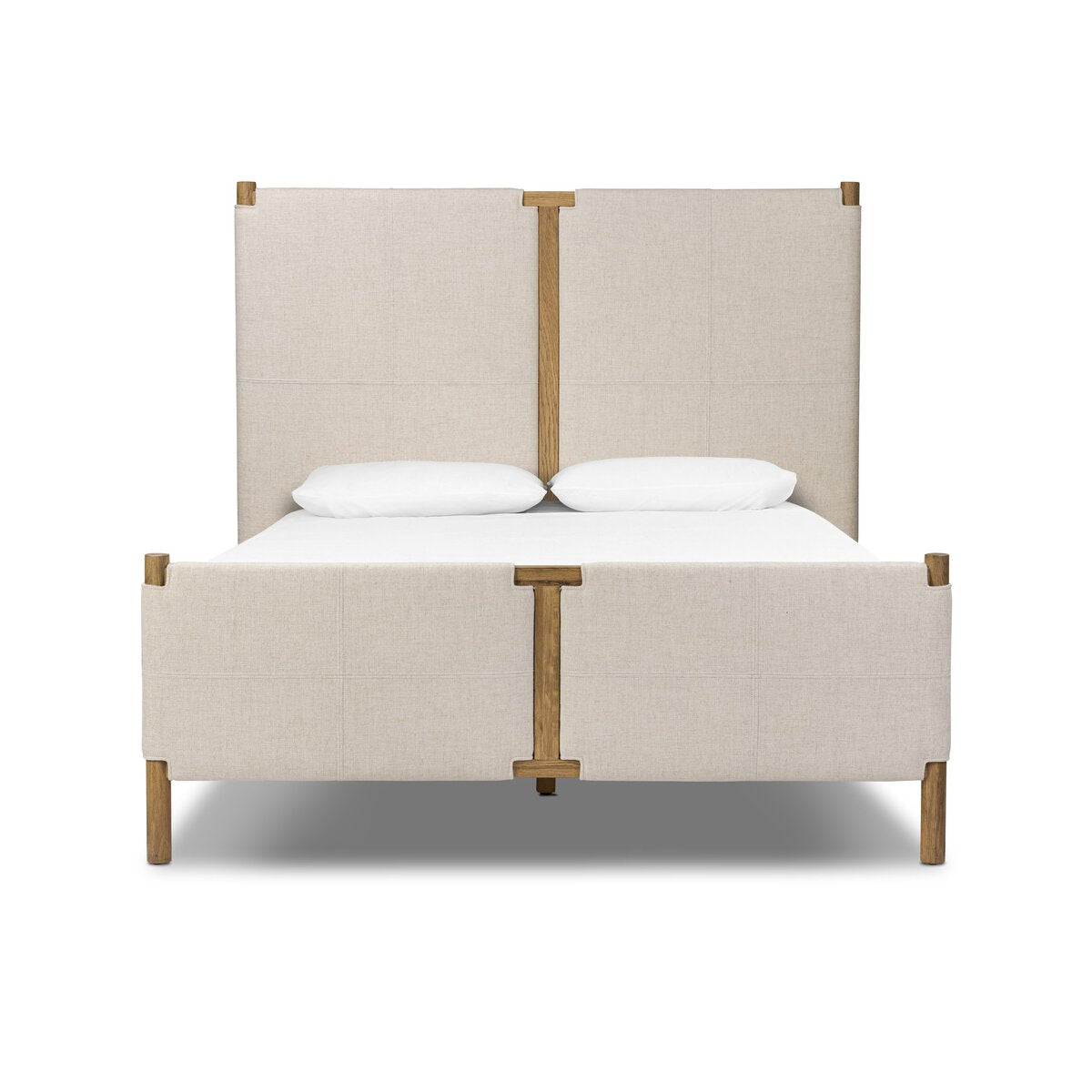Salado Bed FURNITURE - bed Four Hands Queen Antigo Natural
