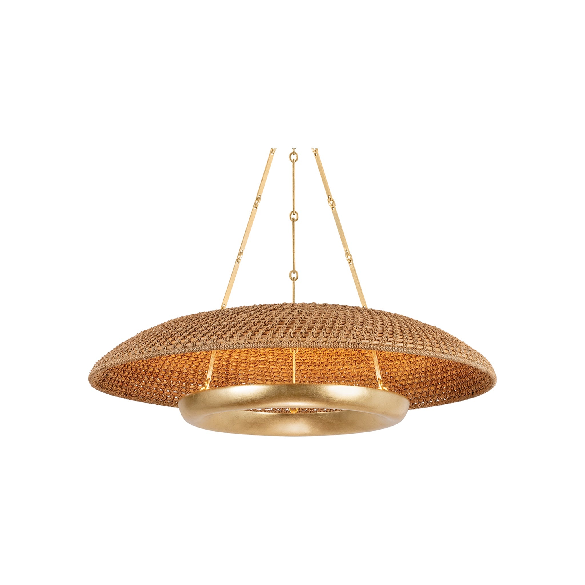 Oaklyn Chandelier, Vintage Gold Leaf Small