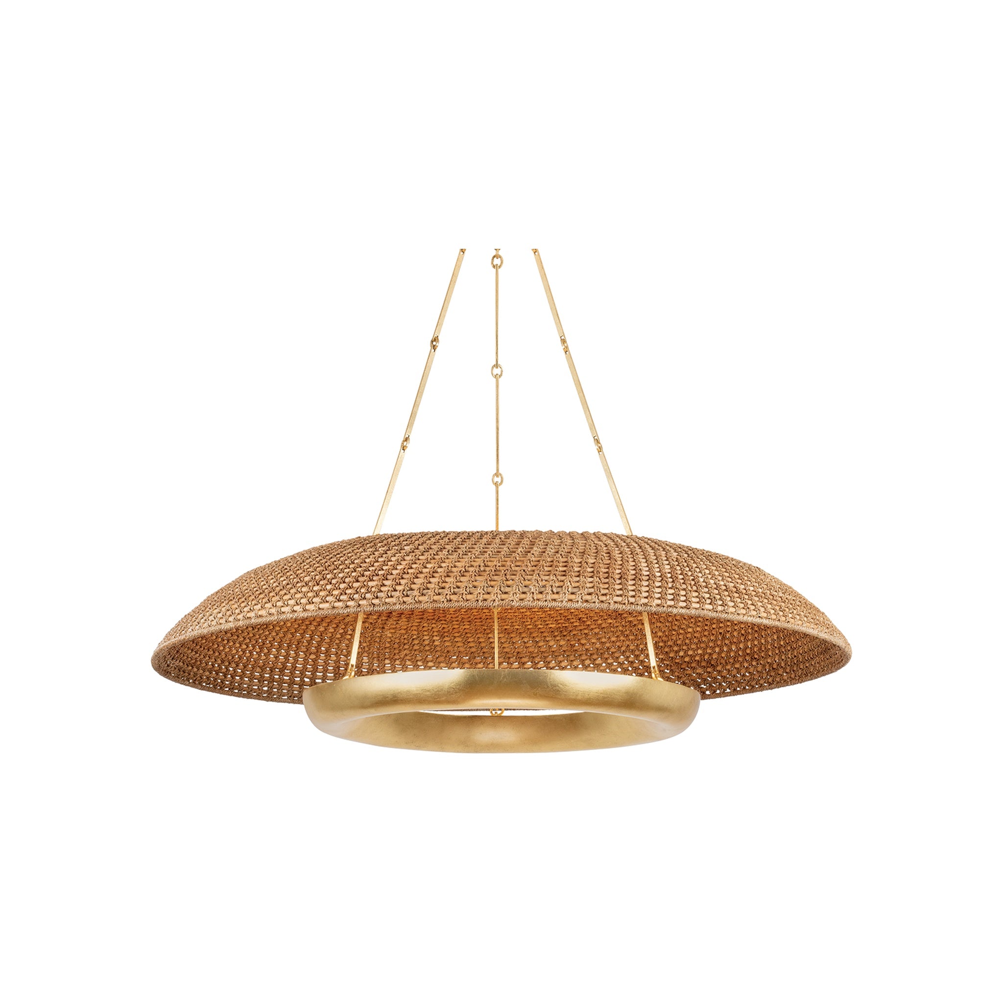 Oaklyn Chandelier, Vintage Gold Leaf Large