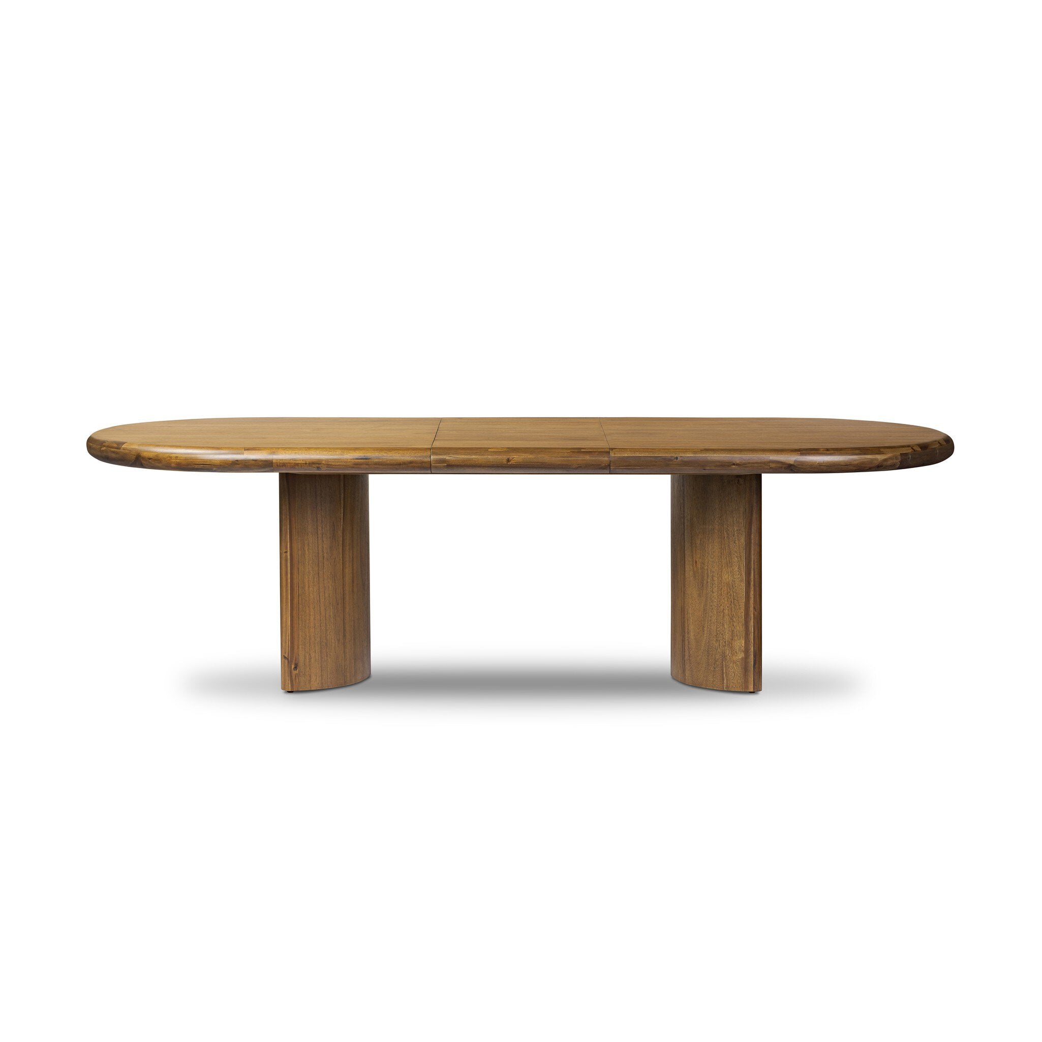 Paden Extension Dining Table FURNITURE - dining table Four Hands Seasoned Brown Acacia