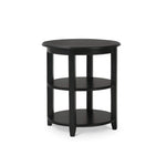Luna Round 3 Tier Side Table FURNITURE - side table Bramble Batavia Black