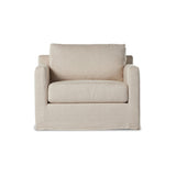 Hampton Slipcover Swivel Chair FURNITURE - lounge chair Four Hands