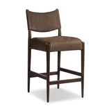 Jayla Counter Stool FURNITURE - bar/counter stool Four Hands Nubuck Cigar