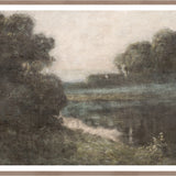 "Summer Pond C.1891" Framed Art Print ARTWORK - framed print Celadon Art Large Glass Framed