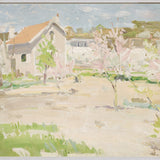 "Spring Village" Framed Art Print ARTWORK - framed print Celadon Art Framed Canvas