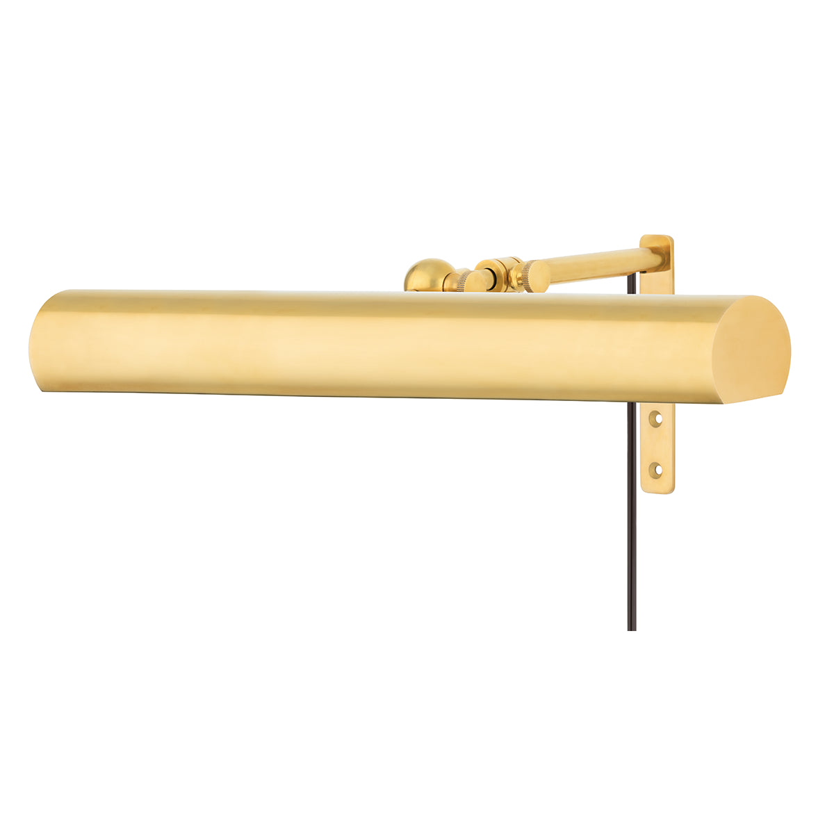 Vernon Picture Light, 16"W x 5"H Aged Brass