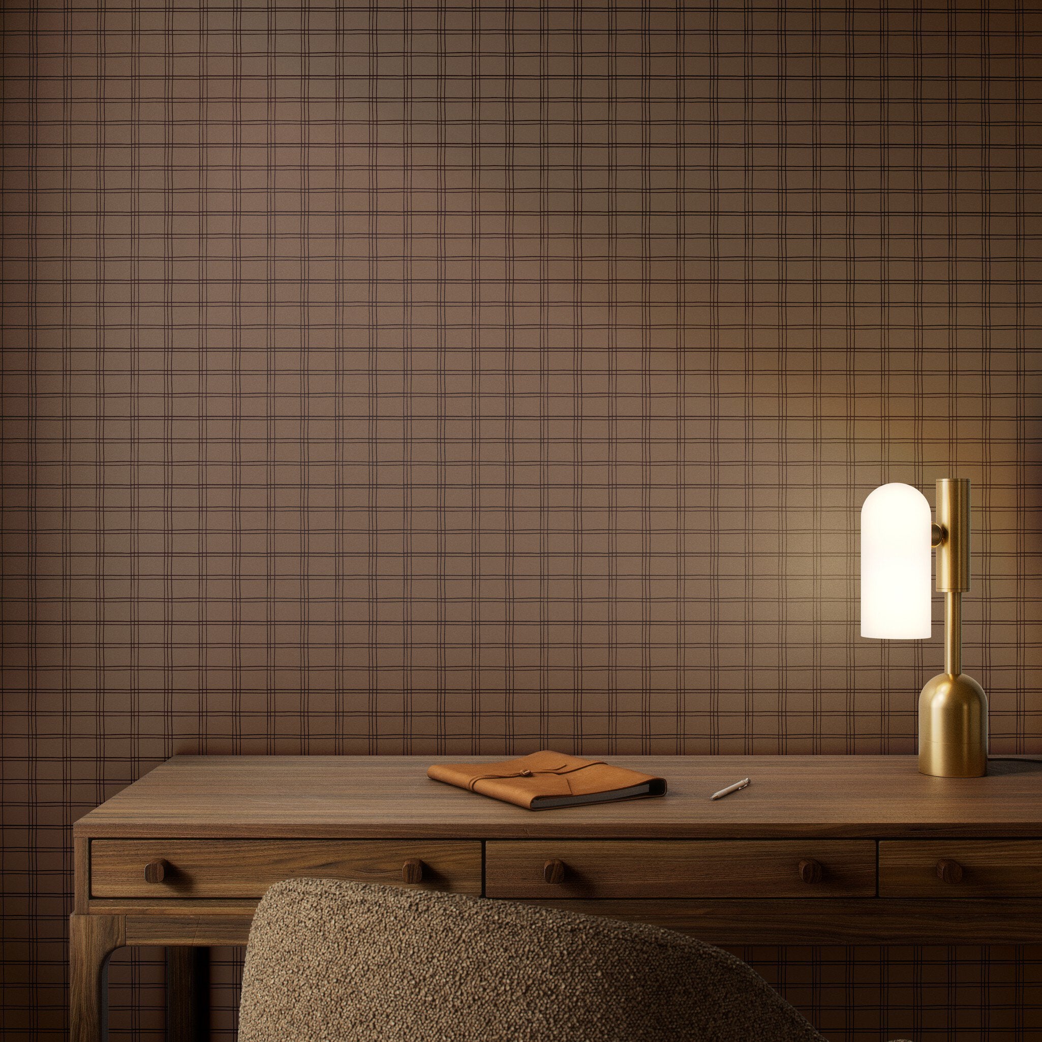 Hand Checks Wallpaper by Getty Images WALLPAPER - pattern Four Hands