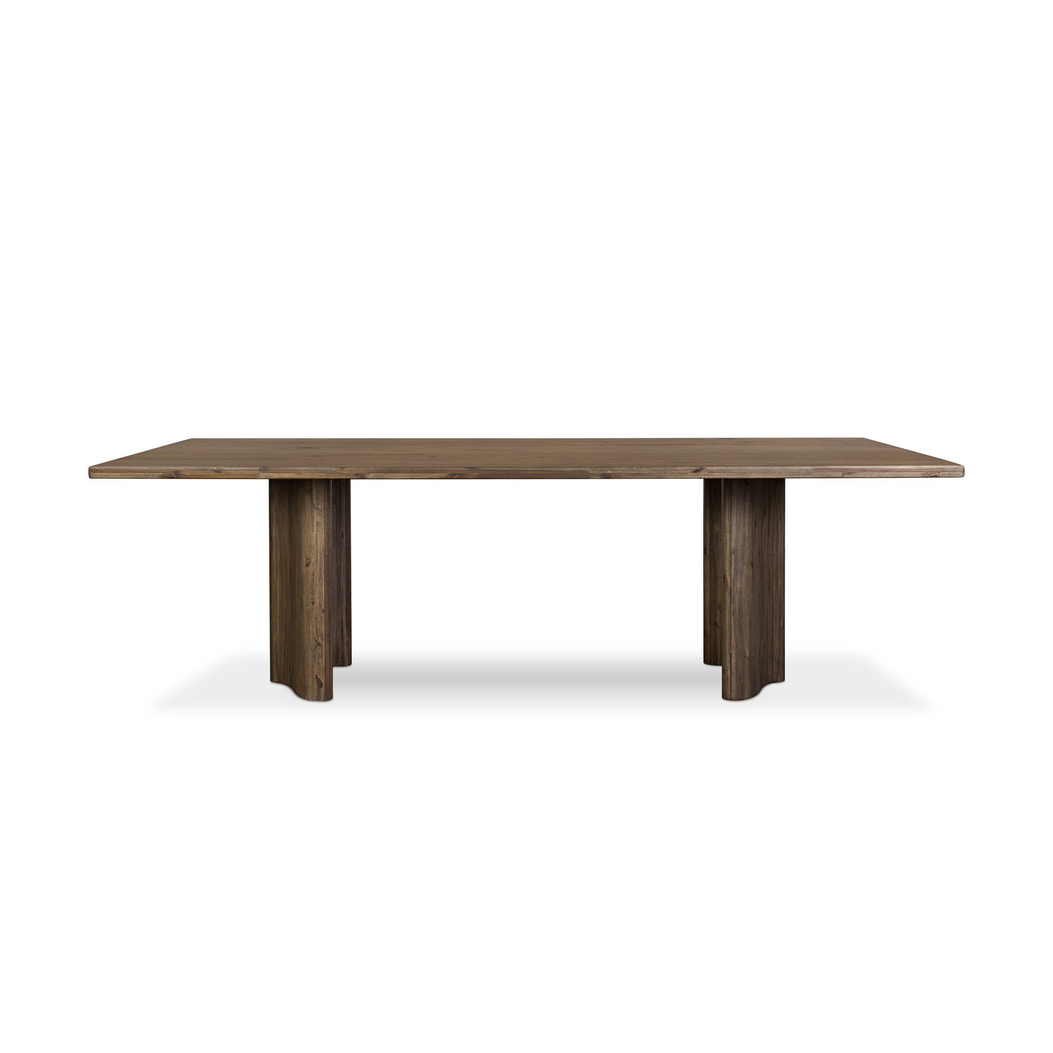 Pershing Dining Table FURNITURE - dining table Four Hands Weathered Acacia Veneer