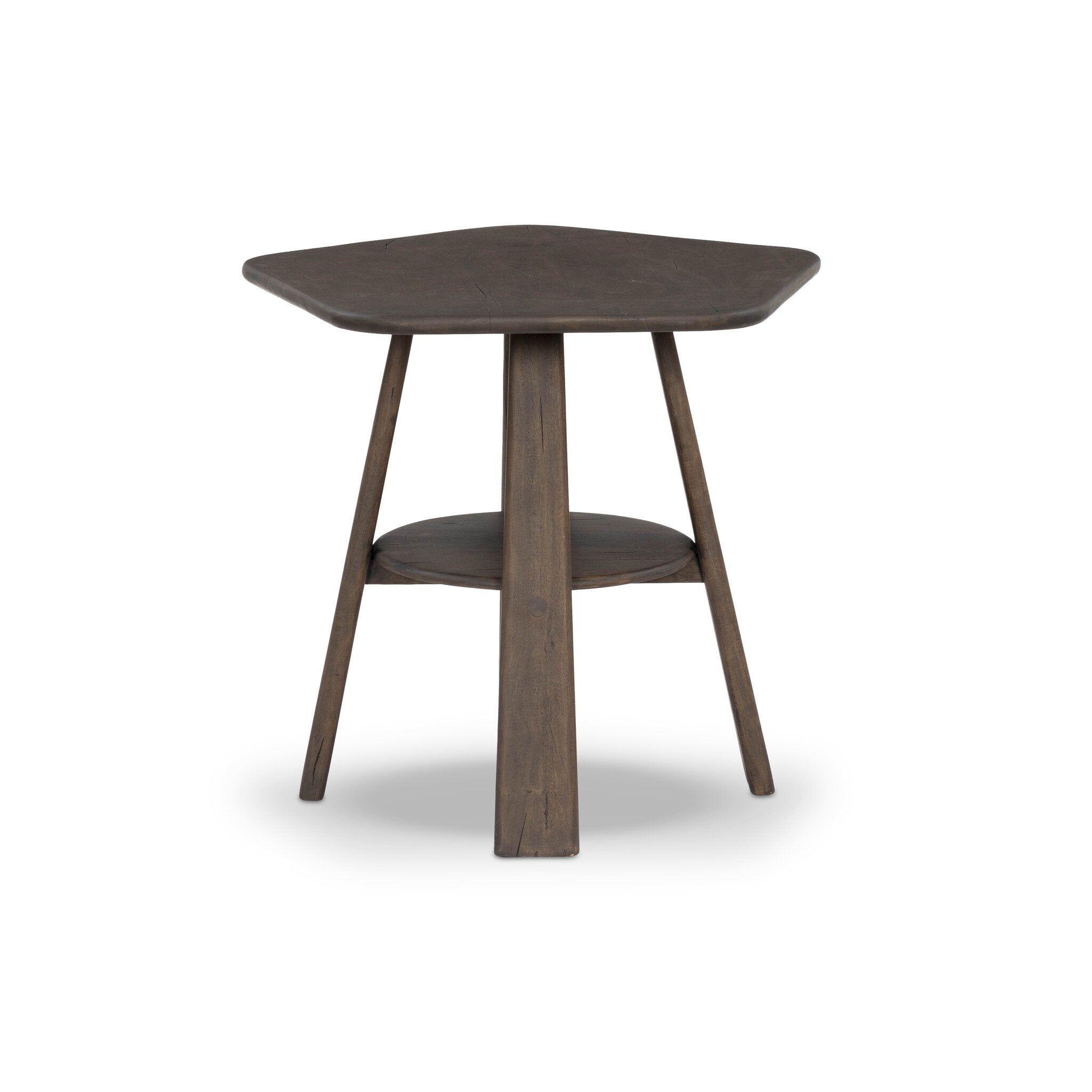 Brennon End Table, Aged Belgium Bleach