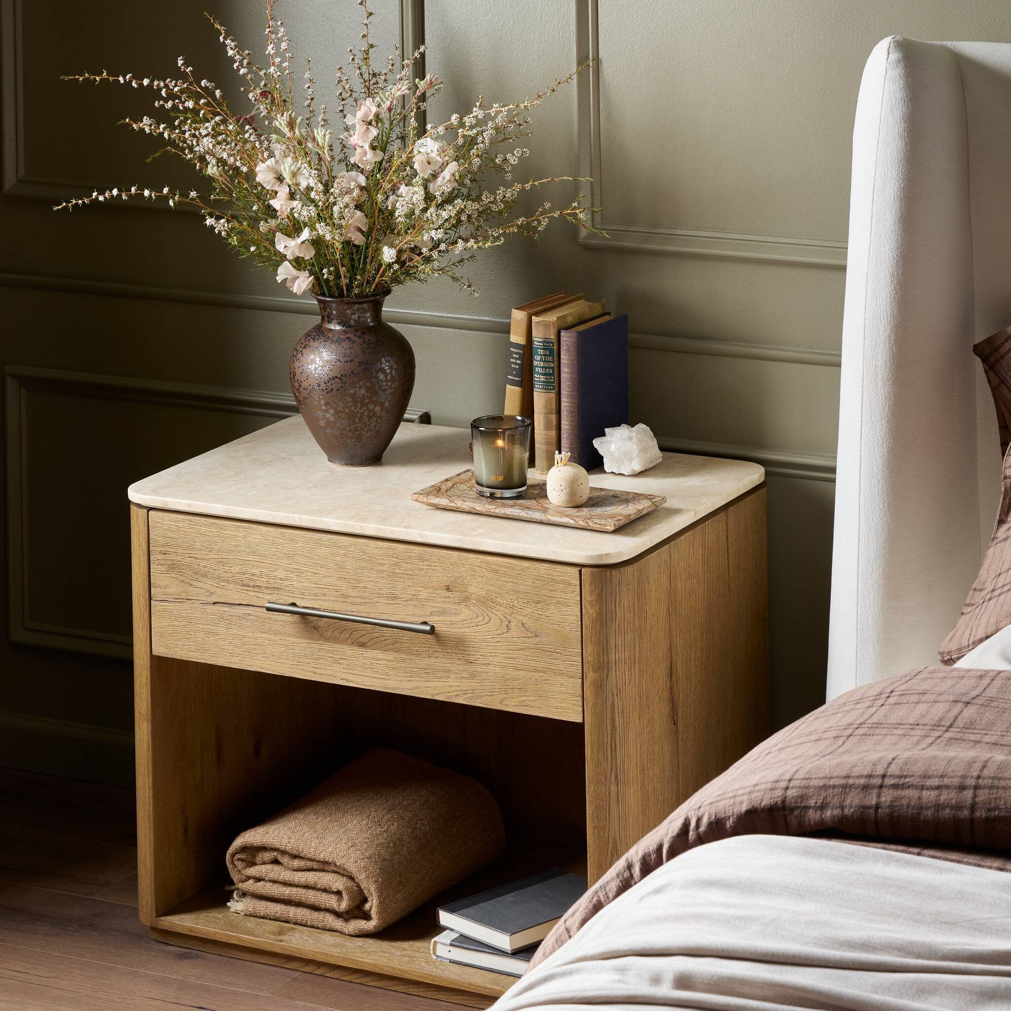 Raleigh Nightstand FURNITURE - nightstand Four Hands