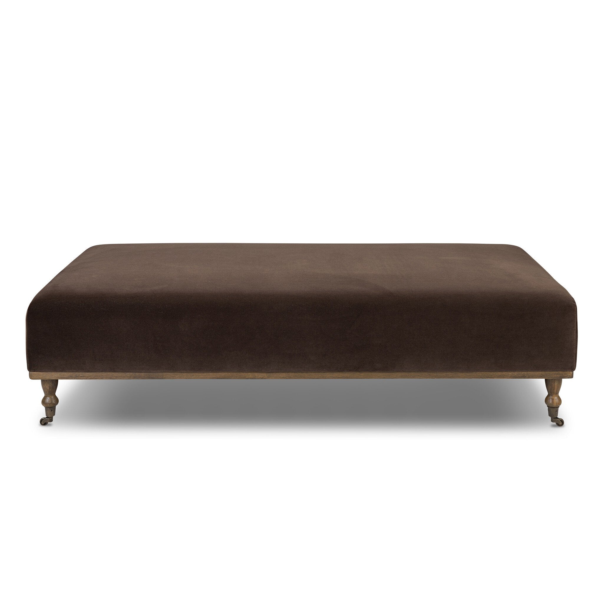 Harlin Cocktail Ottoman FURNITURE - ottoman Four Hands Surrey Cocoa
