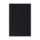 Nate Berkus Crosby Solid Wool Cozy Area Rug RUGS - wool Dash & Albert Black 4' x 5'