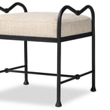 Leona Accent Stool FURNITURE - ottomans Four Hands