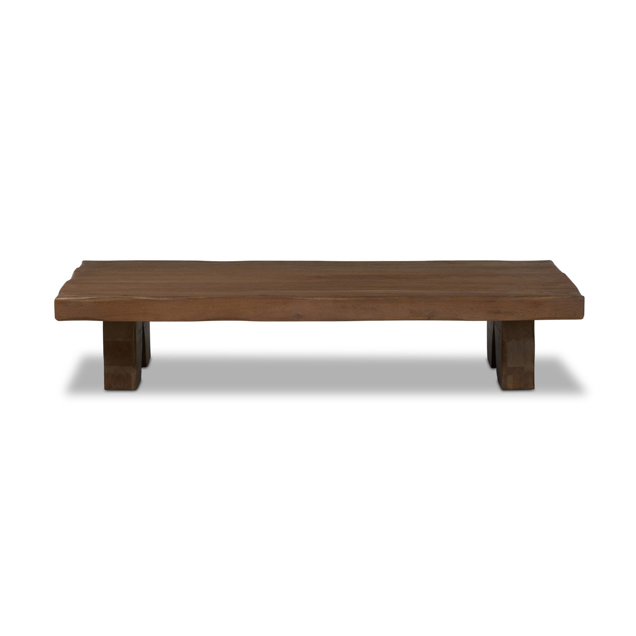 Reid Coffee Table FURNITURE - coffee table Four Hands Medium Brown Acacia