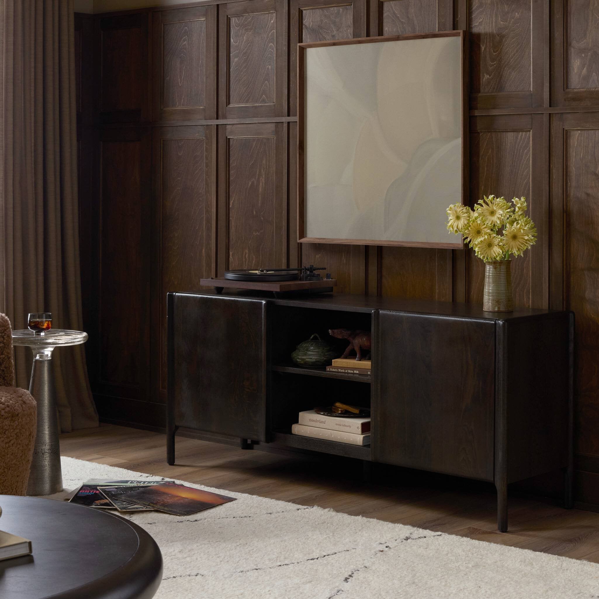 Cosgrove Media Console FURNITURE - console table Four Hands