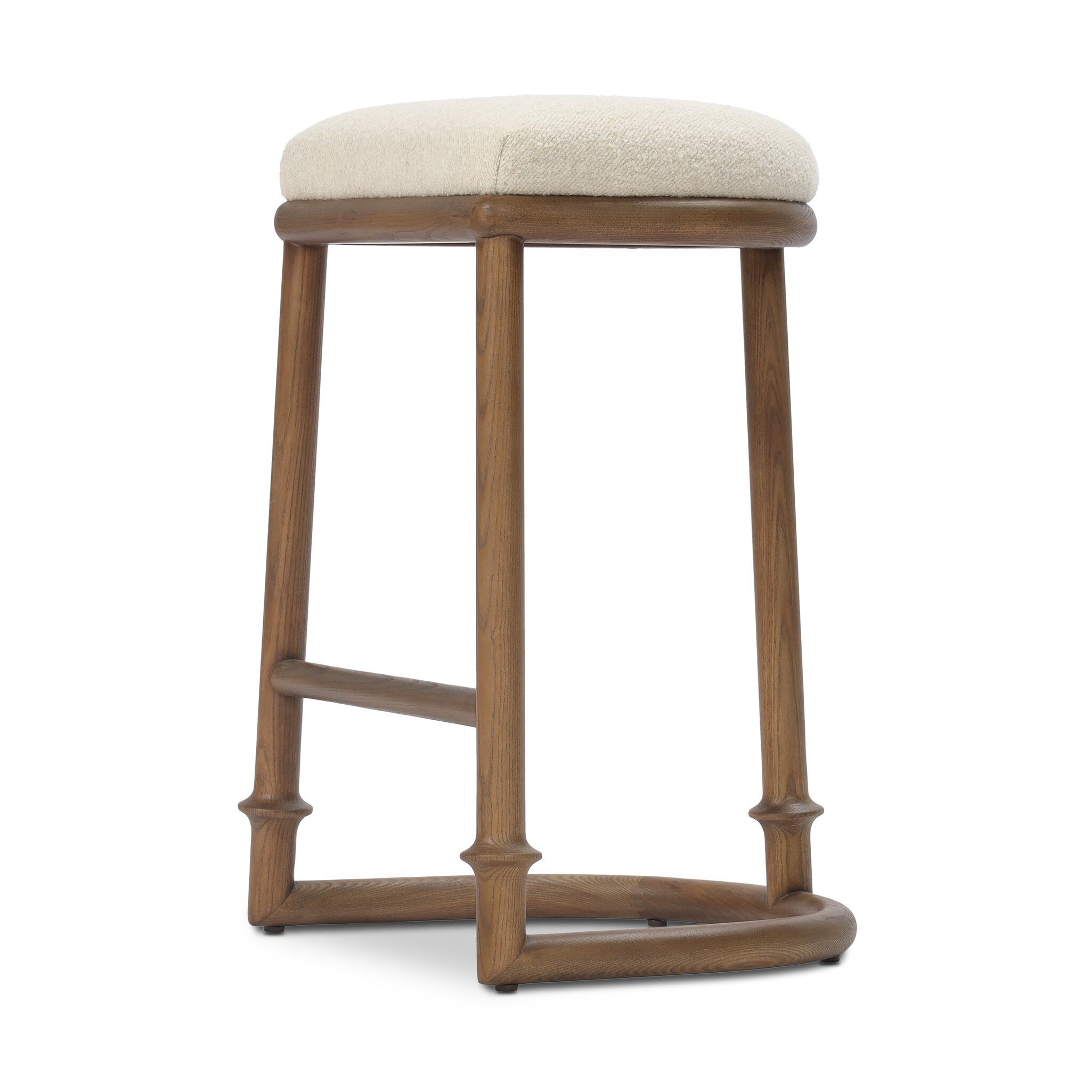 Royce Backless Stool FURNITURE - stools Four Hands