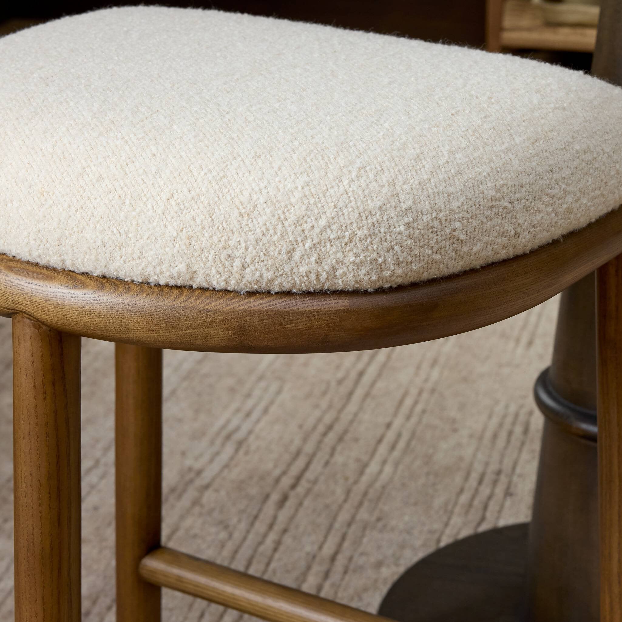 Royce Backless Stool FURNITURE - stools Four Hands