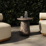 Claire Outdoor End Table FURNITURE - end table Four Hands