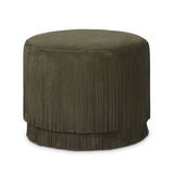 Rooney Ottoman FURNITURE - ottoman Four Hands Nubuck Olive