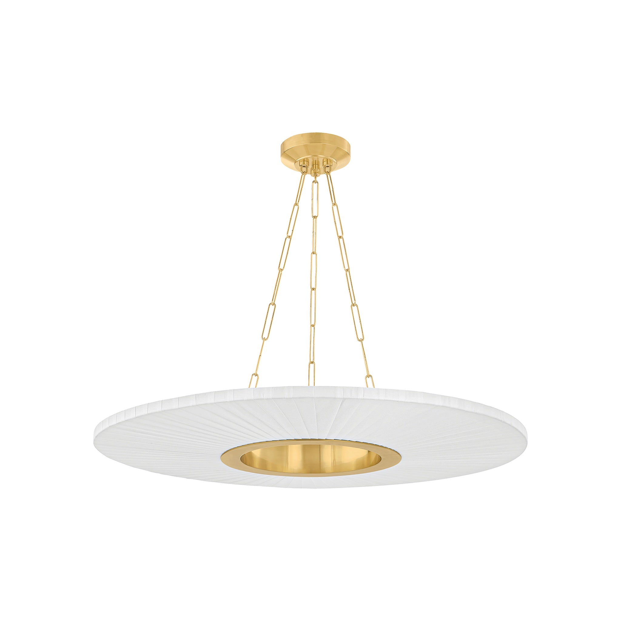 Prattsburgh Chandelier, Aged Brass Large