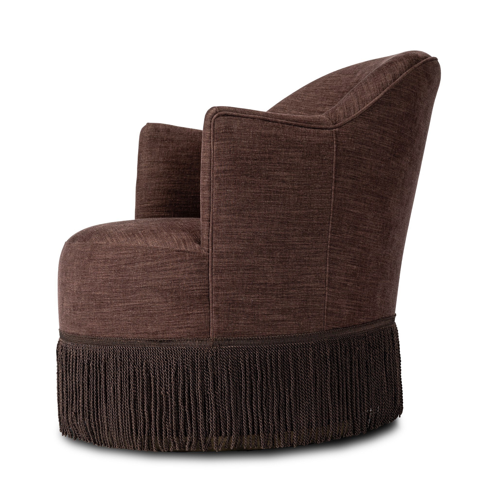 Aurora Fringe Swivel Chair FURNITURE - chairs Four Hands