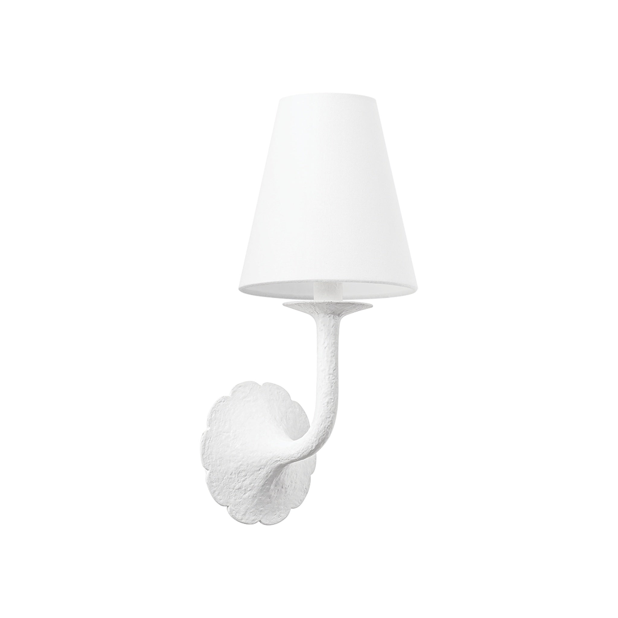Winnipeg Wall Sconce, White Plaster